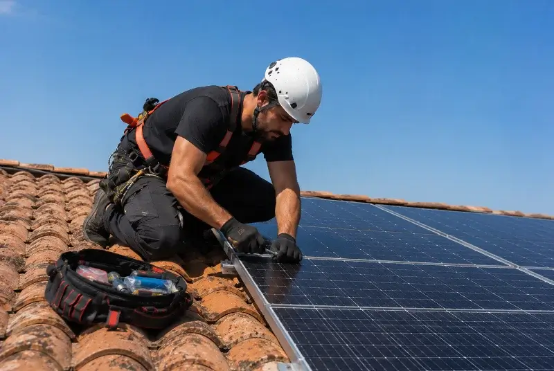 Maintenance et monitoring de panneaux solaires à Saint-Justin