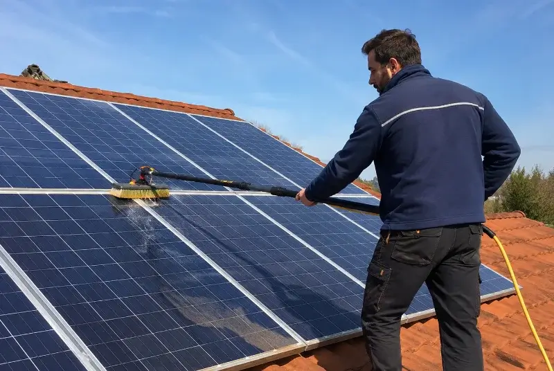 Nettoyage et entretien de panneaux solaires à Saint-Justin